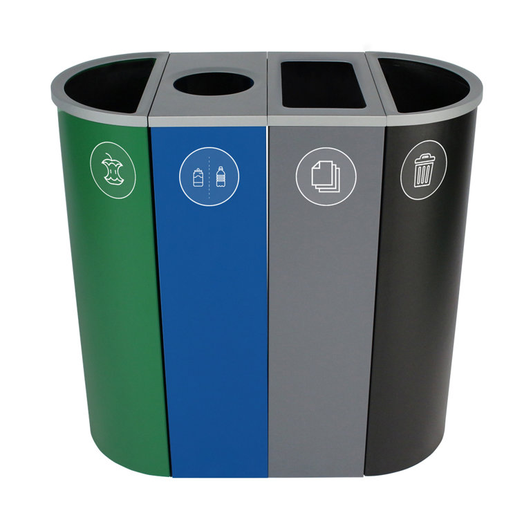 Busch Systems Spectrum Quad 36 Gallon Trash